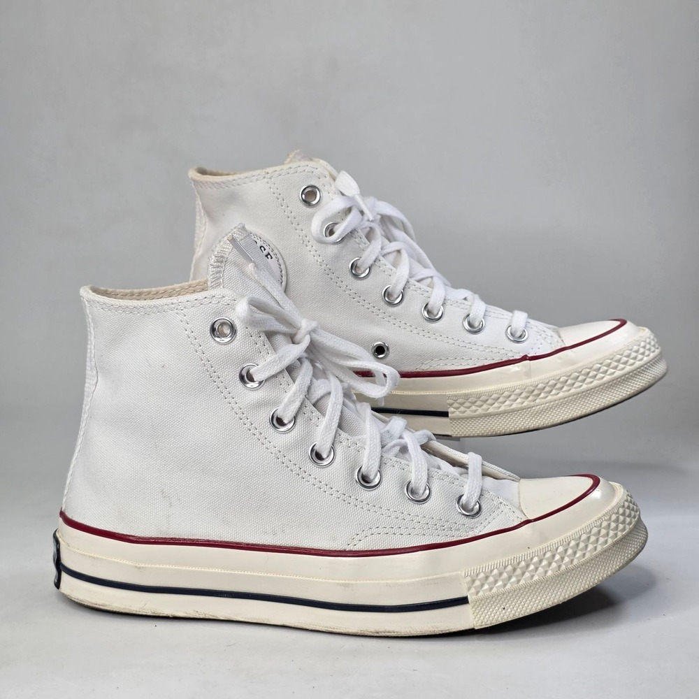 Converse Chuck 70 Sneakers Women's 6.5 Men's 4.5 White Canvas High Top Parchment